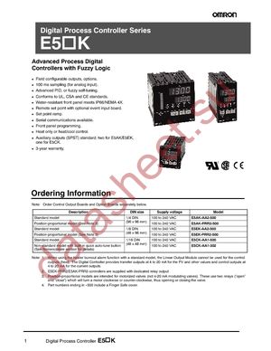 E5AK-AA2-500 datasheet  